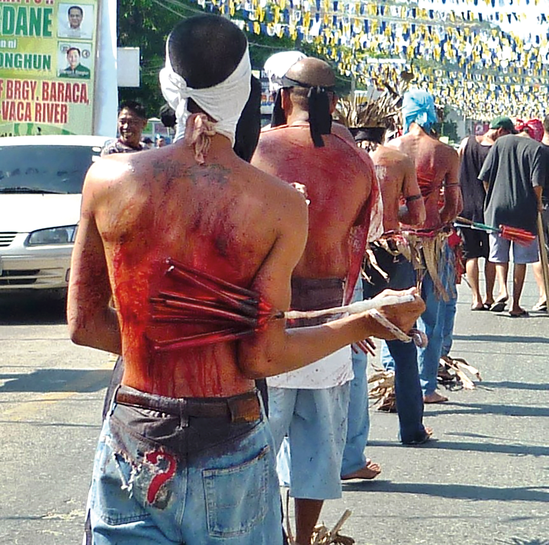 In de Filippijnen maakt de geseling nog deel uit van een oude  Goede-Vrijdagtraditie. 