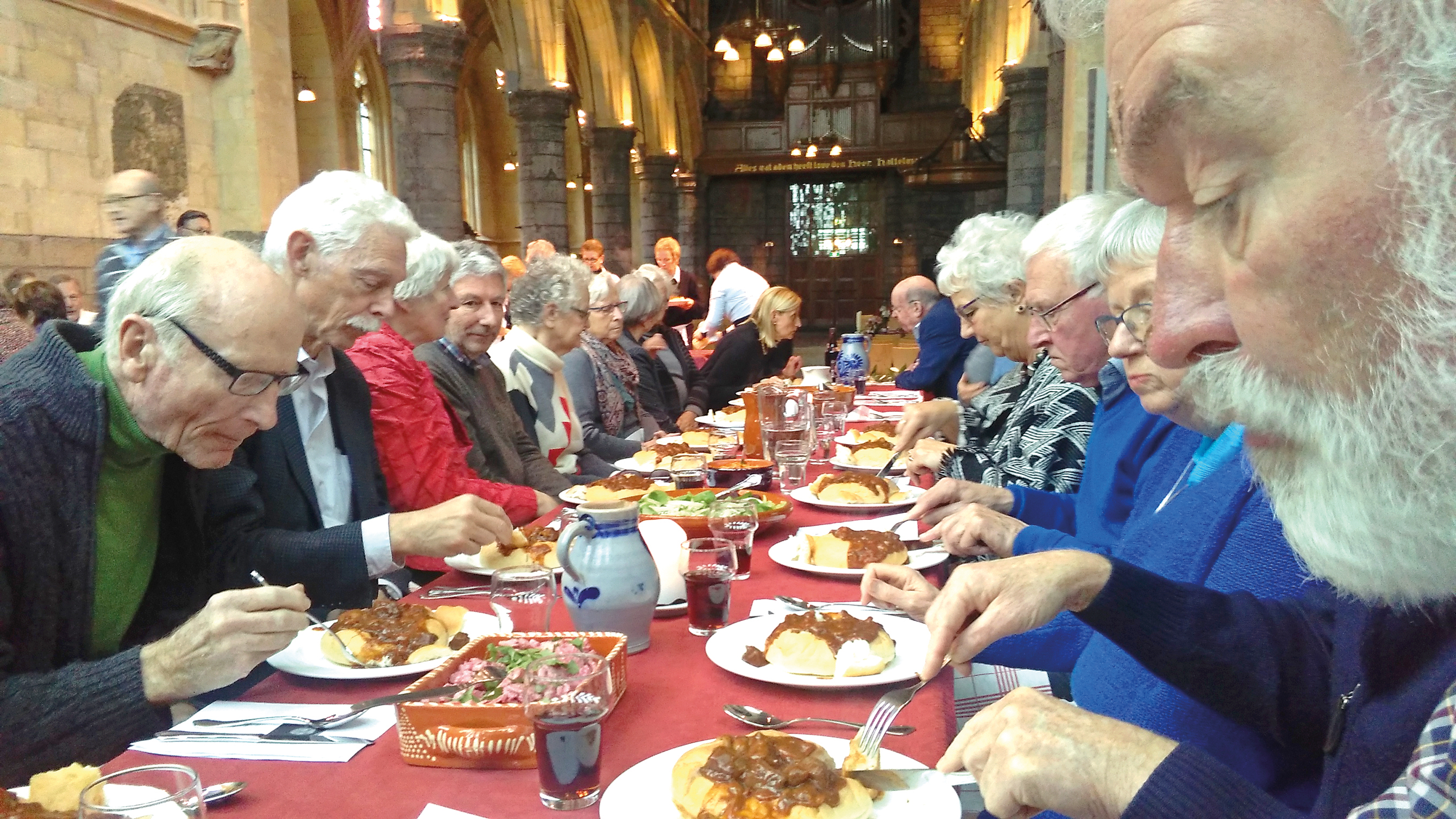 Een van onze successen was de Luthermaaltijd in het Lutherjaar 2017 (foto: Elly de Haan-Verduyn).